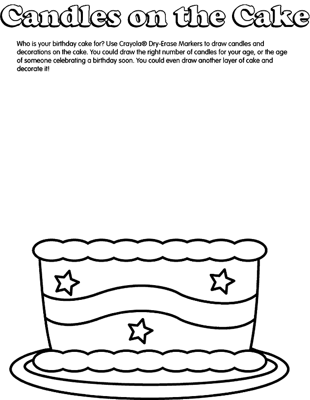 FREE! - Chocolate Cake Blank Colouring | Colouring Sheet