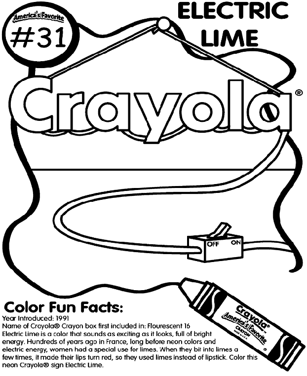 lime coloring page