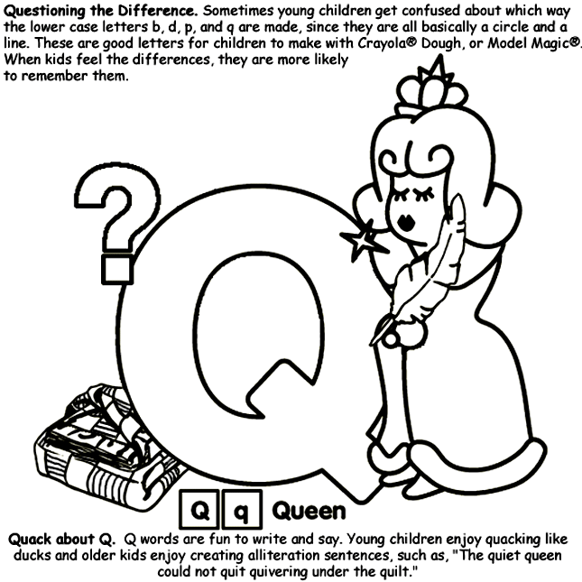 Queen Drawing With Letter Q | Queen Drawing For Kids - YouTube