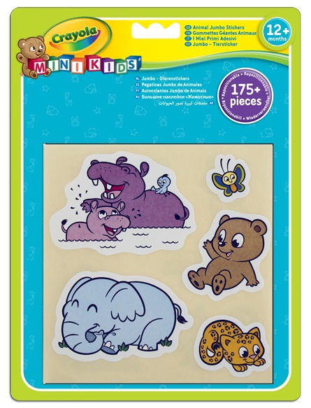 Goedkeuring Vaag Mus Crayola Mini Kids herbruikbare stickers dieren | crayola.be